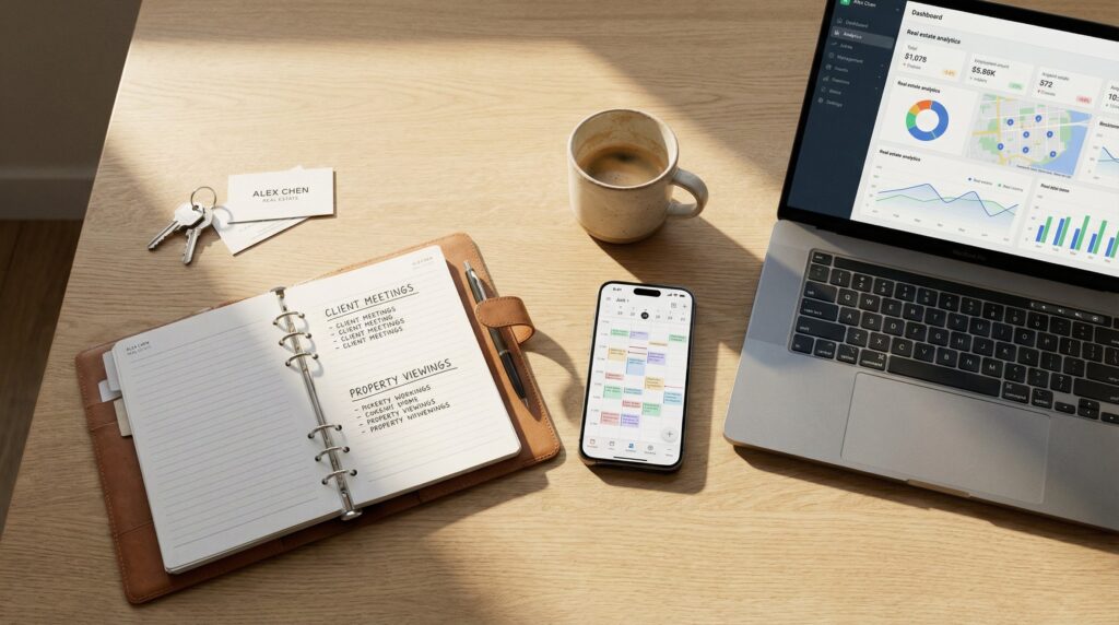 AI-powered smart daily planner for real estate prospecting