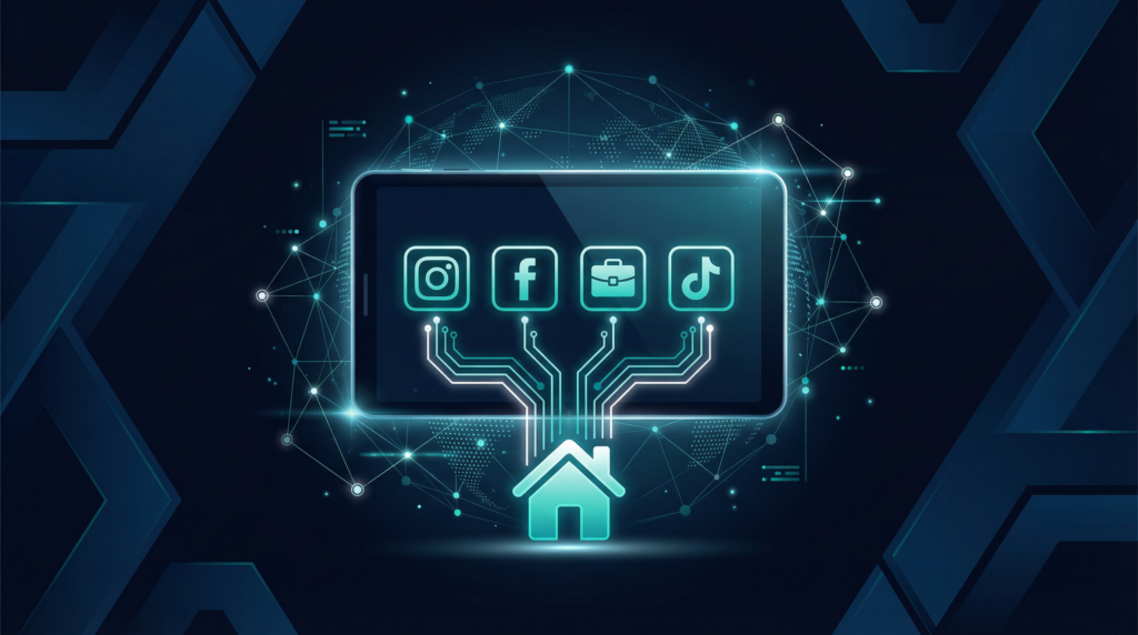 Real estate agent building their brand on social media platforms