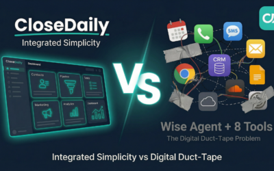 CloseDaily vs Wise Agent CRM comparison for real estate agents