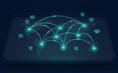 Real estate database network visualization showing connected contacts and referral pathways for agents in 2026