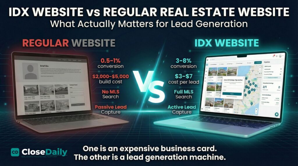 IDX Website vs Regular Real Estate Agent Website