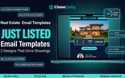 Just Listed email templates real estate agents