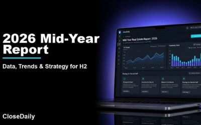 2026 Mid-Year Report featured image with a dark real estate technology dashboard and CloseDaily branding
