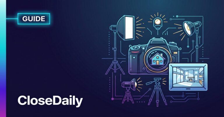 Professional photographer shooting a luxury home interior for real estate listing