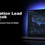 Relocation Lead Playbook featured image with a dark real estate technology dashboard and CloseDaily branding