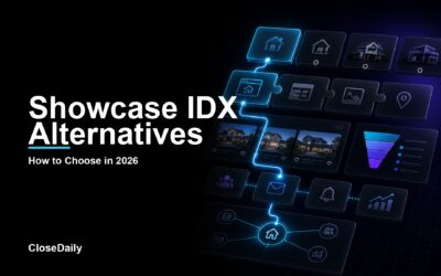 Showcase IDX alternatives visual with decision matrix IDX tiles MLS search and conversion funnel options