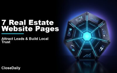 Real estate agent planning seven custom website pages for neighborhood leads, home valuations, vendors, testimonials, relocation, and market reports