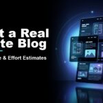Start a Real Estate Blog featured image with editorial publishing tower and glass hourglass and CloseDaily branding