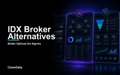 IDX Broker alternatives visual comparing real estate website CRM and lead conversion options for agents in 2026