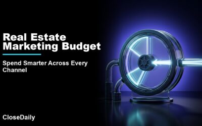 Real Estate Marketing Budget featured image with circular allocation vault and CloseDaily branding