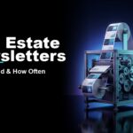 Real Estate Newsletters featured image with monthly envelope press and cadence ribbon and CloseDaily branding
