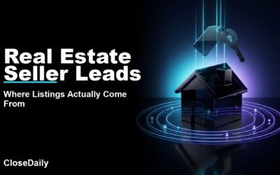 Real Estate Seller Leads featured image with seller-intent house radar and CloseDaily branding