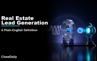 Real Estate Lead Generation featured image with attract-capture-nurture machine and CloseDaily branding