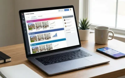 CloseDaily Social Planner scheduling a month of real estate content